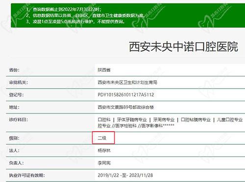 西安中諾口腔資質(zhì)