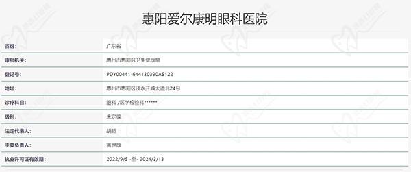 惠州愛爾眼科醫(yī)院認(rèn)證